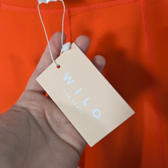 NWT WILO The Label Contra Leggings in Orange and Blue Colorblock Sizes XS & S - Picture 5 of 5